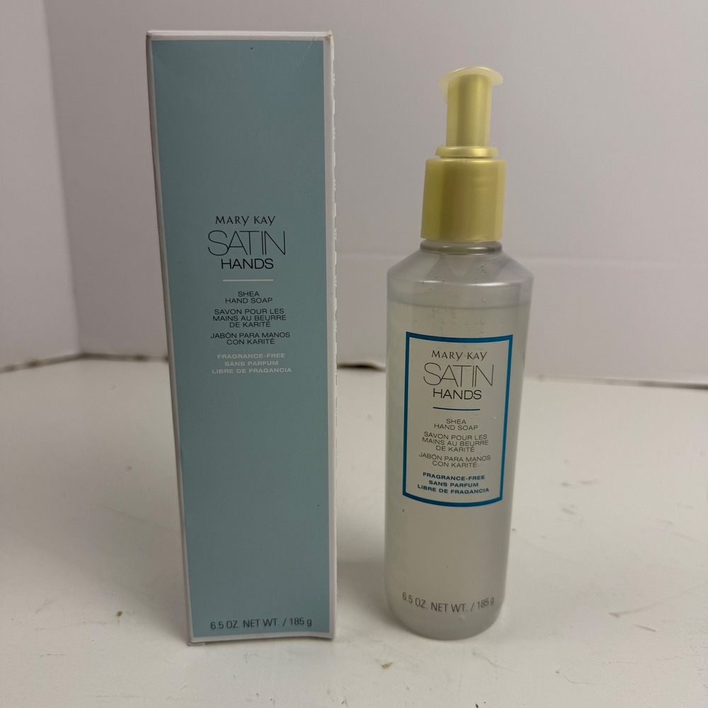 Mary Kay Satin Hands Shea Hand Soap Fragrance-Free 6.5 oz 185g 178161 NEW